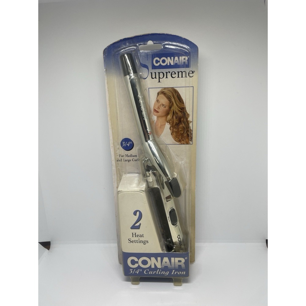 Conair Supreme 3/4" Curling Iron 2 Heat Settings For Medium and Large Curls